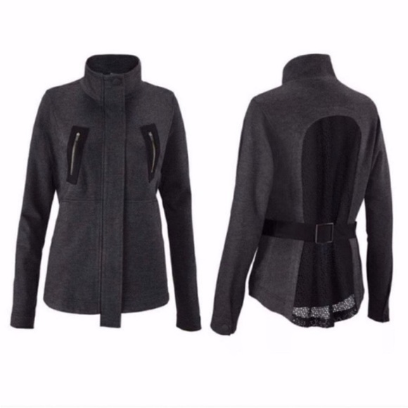 CAbi Charcoal Jacket with Mesh Detail - Picture 1 of 5